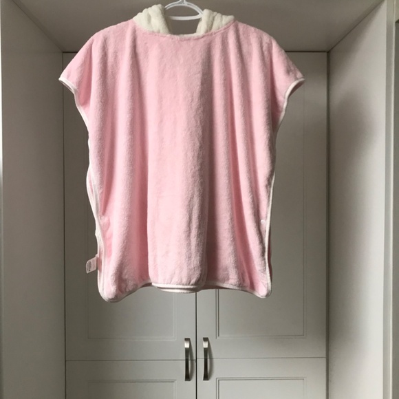 Unicorn Towel Hoodie Robe Pink with White Unicorn Head Pinnkku Size 3 / 4 NWOT - Picture 2 of 7